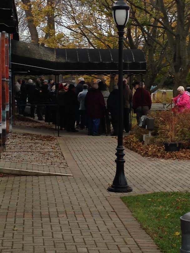 Happy patrons arrived as early as 7:30am to get their seats. Have you got yours?