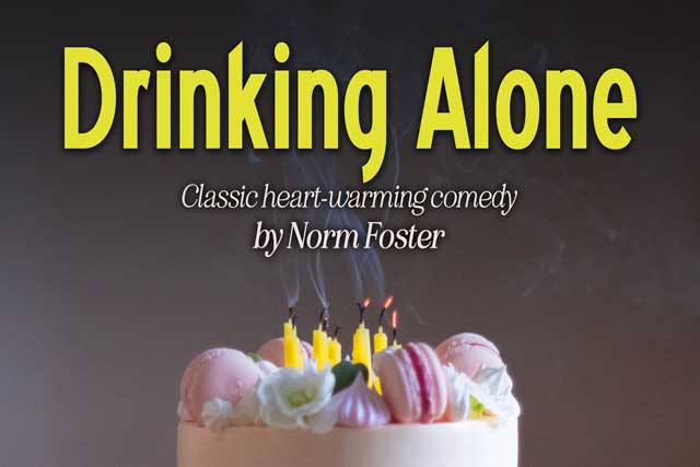 Drinking Alone Poster - birthday cake that has just been blown out.